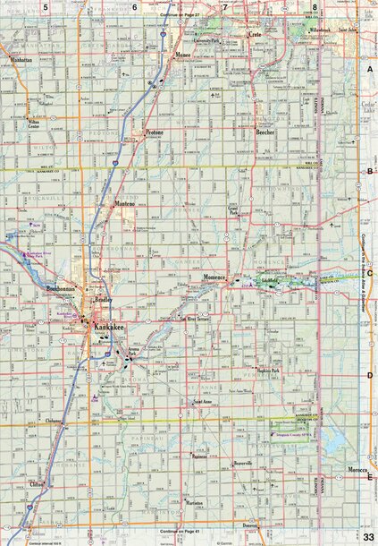 Illinois Atlas & Gazetteer Page 33 Preview 1