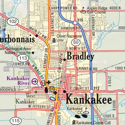 Illinois Atlas & Gazetteer Page 33 Preview 3