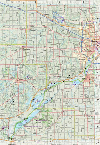 Illinois Atlas & Gazetteer Page 37 Preview 1