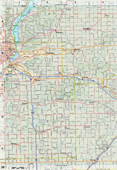 Illinois Atlas & Gazetteer Page 38 Preview 1