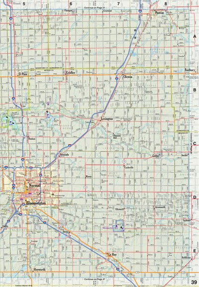 Illinois Atlas & Gazetteer Page 39 Preview 1