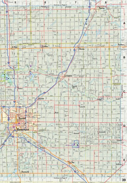 Illinois Atlas & Gazetteer Page 39 Preview 1