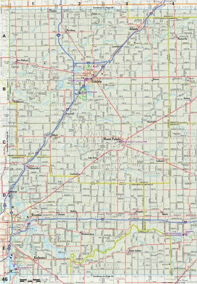 Illinois Atlas & Gazetteer Page 46 Preview 1