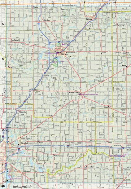 Illinois Atlas & Gazetteer Page 46 Preview 1