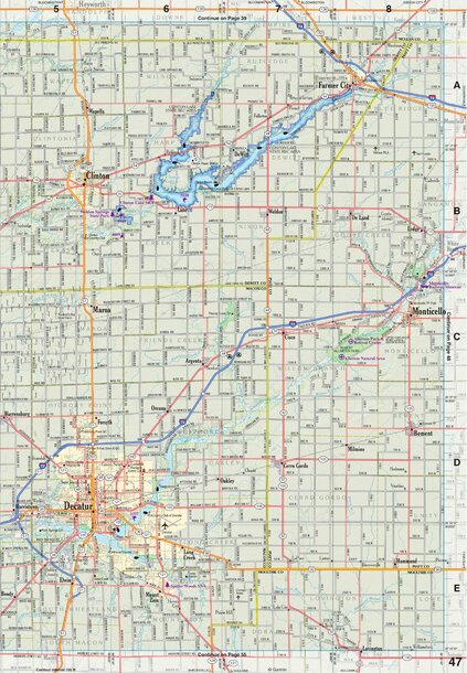 Illinois Atlas & Gazetteer Page 47 Preview 1