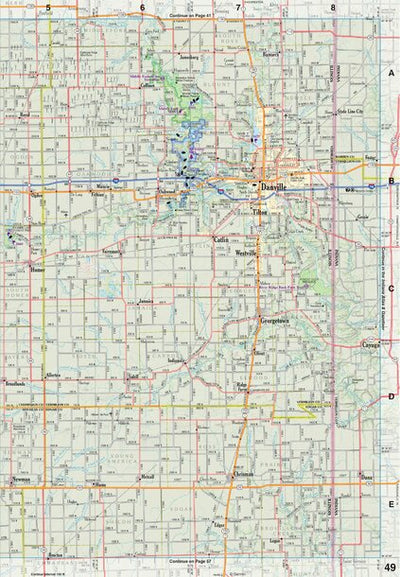 Illinois Atlas & Gazetteer Page 49 Preview 1