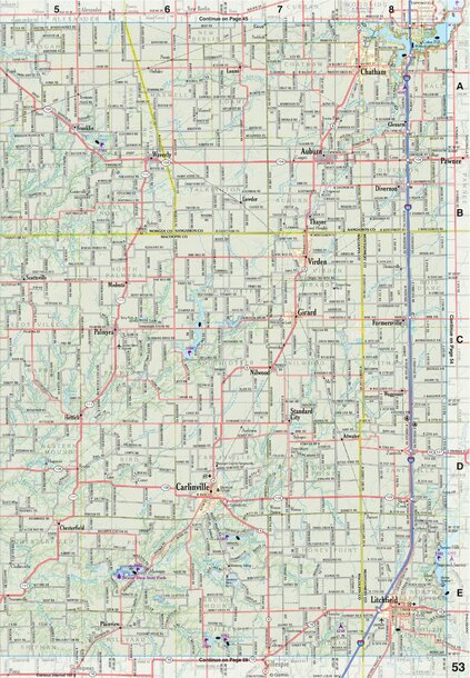 Illinois Atlas & Gazetteer Page 53 Preview 1