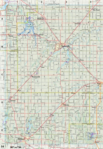 Illinois Atlas & Gazetteer Page 54 Preview 1