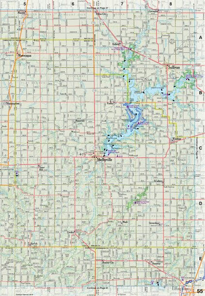 Illinois Atlas & Gazetteer Page 55 Preview 1