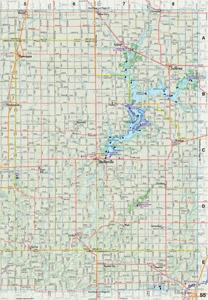 Illinois Atlas & Gazetteer Page 55 Preview 1