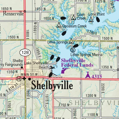 Illinois Atlas & Gazetteer Page 55 Preview 2