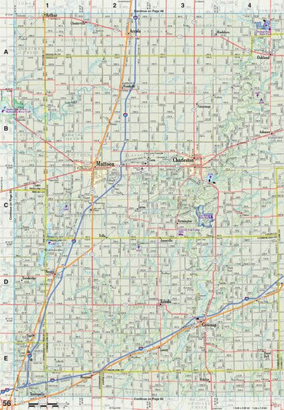 Illinois Atlas & Gazetteer Page 56 Preview 1