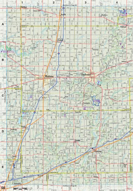 Illinois Atlas & Gazetteer Page 56 Preview 1