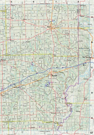 Illinois Atlas & Gazetteer Page 57 Preview 1