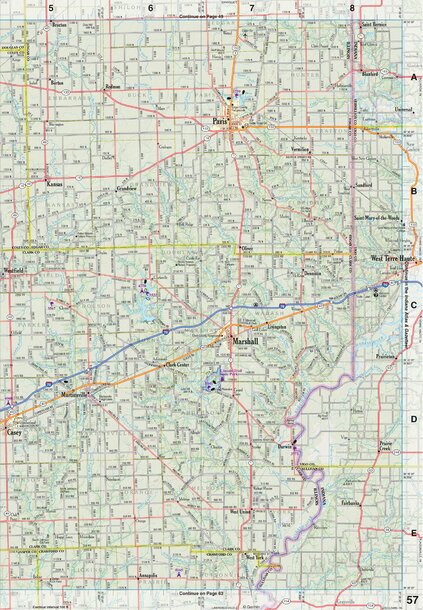Illinois Atlas & Gazetteer Page 57 Preview 1