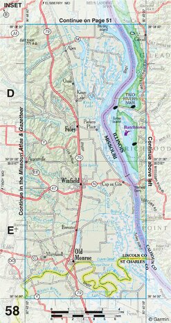 Illinois Atlas & Gazetteer Page 58 Inset Preview 1