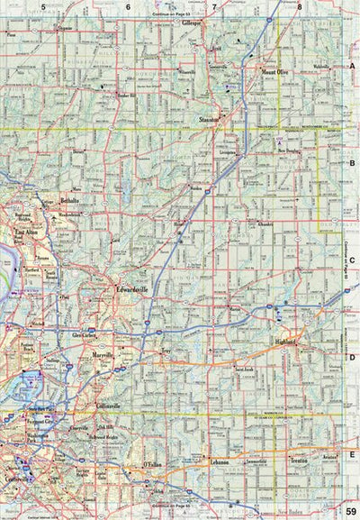 Illinois Atlas & Gazetteer Page 59 Preview 1