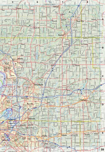 Illinois Atlas & Gazetteer Page 59 Preview 1