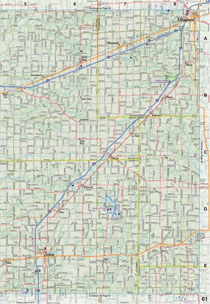 Illinois Atlas & Gazetteer Page 61 Preview 1