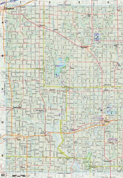 Illinois Atlas & Gazetteer Page 62 Preview 1