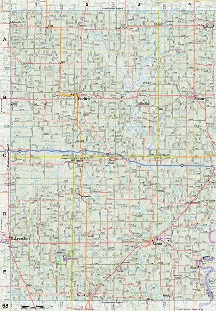 Illinois Atlas & Gazetteer Page 68 Preview 1