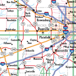 Indiana Atlas & Gazetteer Highway Map Preview 2