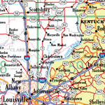 Indiana Atlas & Gazetteer Highway Map Preview 3