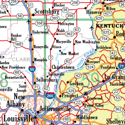 Indiana Atlas & Gazetteer Highway Map Preview 3