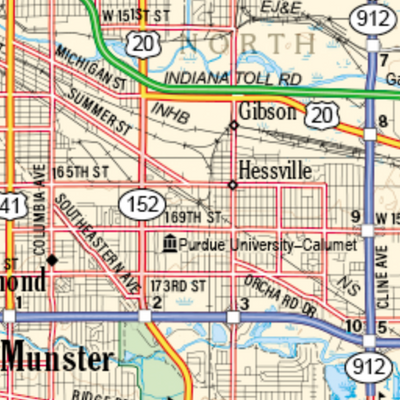 Indiana Atlas & Gazetteer Page 18 Preview 2