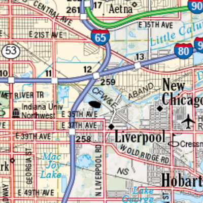 Indiana Atlas & Gazetteer Page 18 Preview 3