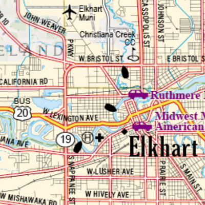 Indiana Atlas & Gazetteer Page 21 Preview 3