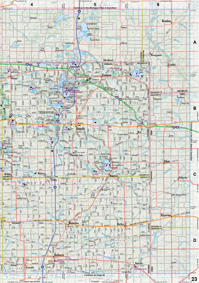 Indiana Atlas & Gazetteer Page 23 Preview 1