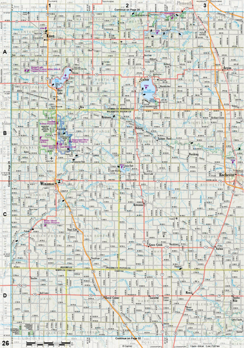 Indiana Atlas & Gazetteer Page 26 Preview 1