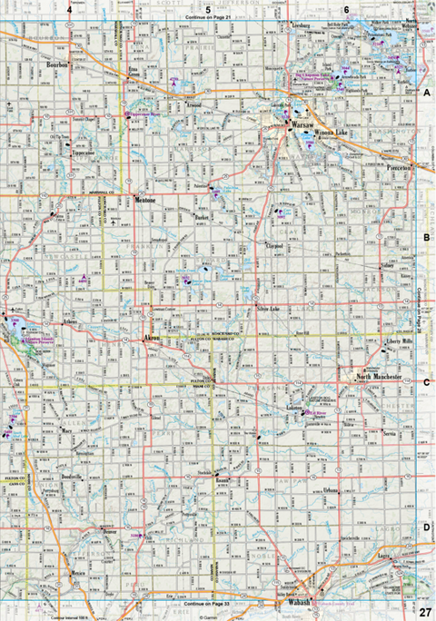 Indiana Atlas & Gazetteer Page 27 Preview 1