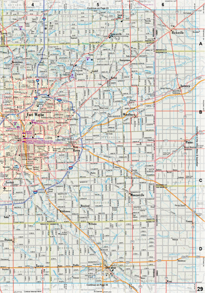 Indiana Atlas & Gazetteer Page 29 Preview 1