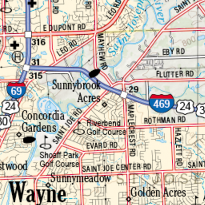 Indiana Atlas & Gazetteer Page 29 Preview 3