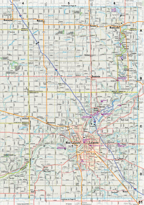 Indiana Atlas & Gazetteer Page 31 Preview 1