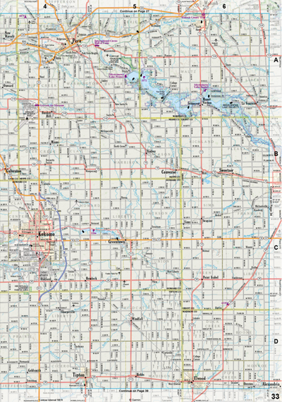 Indiana Atlas & Gazetteer Page 33 Preview 1