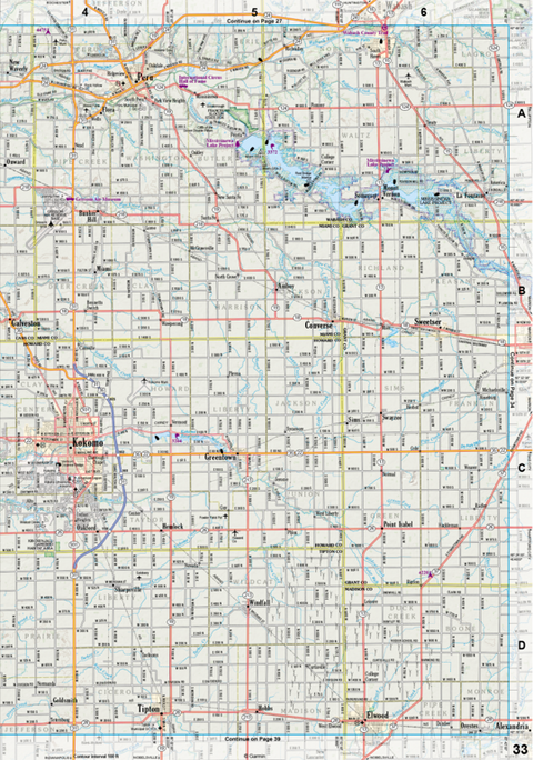 Indiana Atlas & Gazetteer Page 33 Preview 1