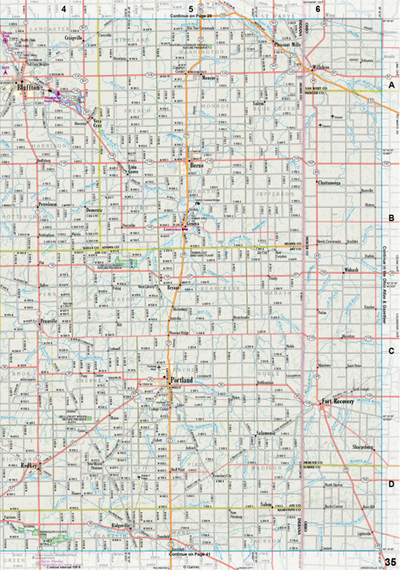 Indiana Atlas & Gazetteer Page 35 Preview 1