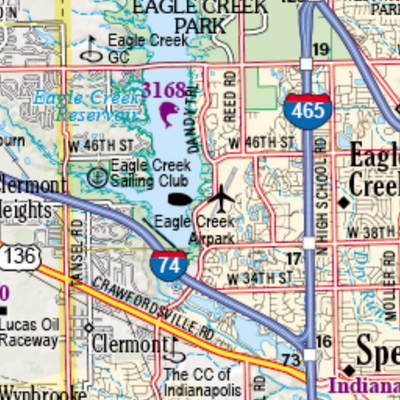 Indiana Atlas & Gazetteer Page 38 Preview 3