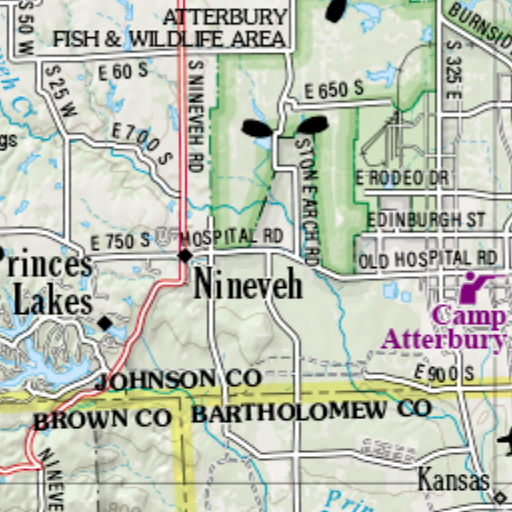 Indiana Atlas & Gazetteer Page 45 Map by Garmin | Avenza Maps