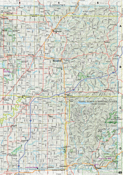 Indiana Atlas & Gazetteer Page 49 Preview 1