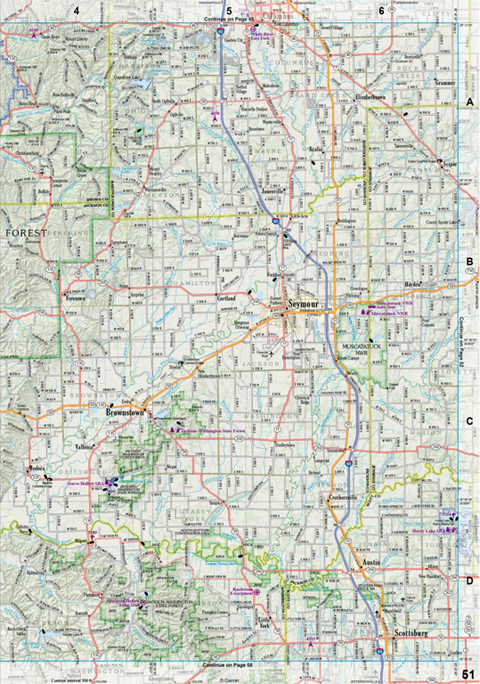 Indiana Atlas & Gazetteer Page 51 Preview 1