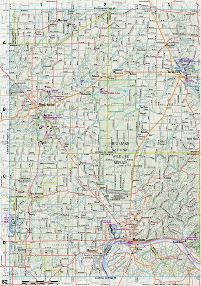 Indiana Atlas & Gazetteer Page 52 Preview 1
