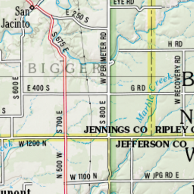 Indiana Atlas & Gazetteer Page 52 Preview 2