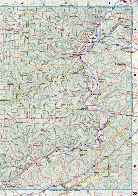 Indiana Atlas & Gazetteer Page 53 Preview 1