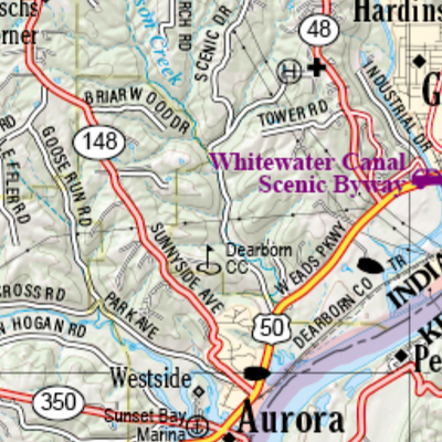 Indiana Atlas & Gazetteer Page 53 Preview 3