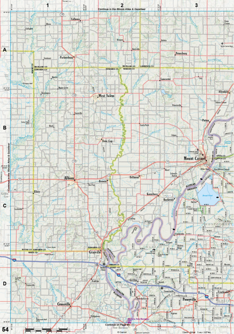 Indiana Atlas & Gazetteer Page 54 Preview 1