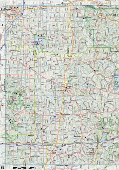 Indiana Atlas & Gazetteer Page 56 Preview 1
